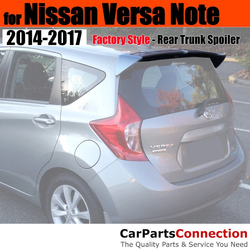 Painted ABS Rear Roof Spoiler For 14-17 Nissan Versa Note 5 Dr KH3 SUPER BLACK - Image 1 of 1