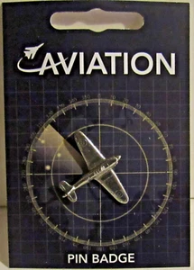 #PB12) PIN BADGE PEWTER HURRICANE FIGHTER AIRCRAFT ROYAL AIR FORCE RAF WW2 - Picture 1 of 1