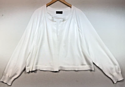 Cárdigan suéter tejido Lane Bryant para mujer talla 26/28 blanco informal ligero Foto 1 de 4