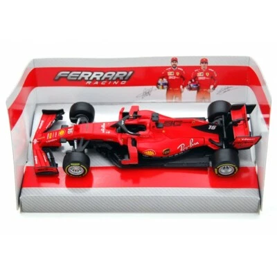 Bburago Ferrari Racing SF90 Rossa Scala 1:43 LECLERC - Ferrari Official Product - Bild 1 von 4