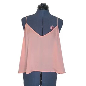Bp crop satin camisole top 2X plus size pink spaghetti strap tank NWT - Picture 1 of 7