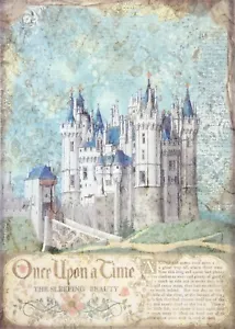 Papel de arroz Stamperia Decoupage A/4 - Castillo de la Bella Durmiente DFSA4569 - Imagen 1 de 1
