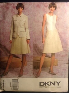 Pattern Vogue V2791 DKNY misses’/petite jacket and skirt 8-12 - Picture 1 of 3