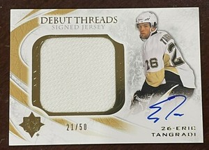  2010-11 Ultimate Collection Debut Threads Autographs #SDTET Eric Tangradi  /50