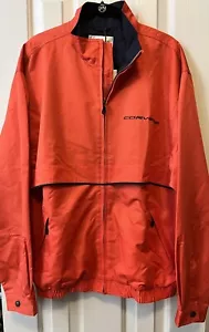 Corvette Cutter & Buck Sportswear Jacket Orange w/Black Accents Medium NWT - Picture 1 of 14