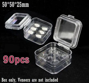 Dental Hinged Box Membrane Storage Boxes Porcelain Veneers Show Cases w Slots - Picture 1 of 7