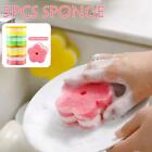 5x Dish Washing Sponge Absorbent Scouring Pad Kitchen Cleaning Tools X6Q4