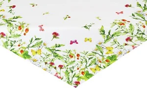 Mantel FLORES DE PRADO 85x85cm Primavera Verano Coloridas Flores Cocina Mesa de comedor NUEVO - Imagen 1 de 5