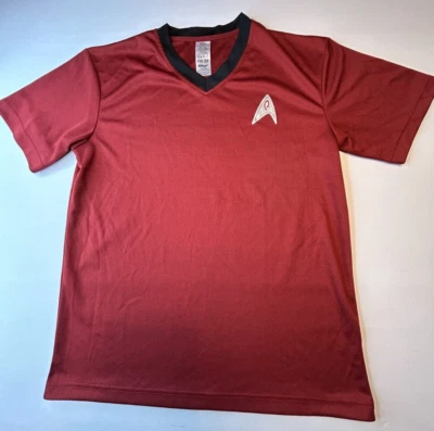 Camiseta Rara Kelloggs Star Trek Pequeña Roja Camiseta Manga Corta Live Long & Eat Cereal Foto 1 de 4