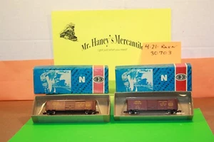 2 Pc NIB O/S Scale Con-Cor Union Pacific 50' Panel Door Box Car #201721 - Picture 1 of 9