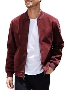 COOFANDY Men's Casual Varsity Jacket Vintage Lightweight Bomber Jackets XL - Picture 1 of 6