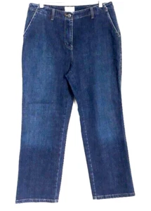 NWT Talbots Petites High Waist Jeans Women's Straight Leg Pants Size 14P  99% Co - Picture 1 of 5