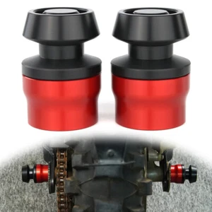 Carretes de carrete de algodón deslizadores de eje trasero rojo aptos para Honda XR650L 93-24 XR150L 14-24 - Imagen 1 de 15
