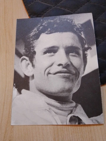 OFFICIAL POSTCARD FERRARI sefac -JACKY ICKX  , 1970s FERRARI -Shell Cover