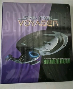 STAR TREK VOYAGER SEASON ONE SERIE ZWEI UK MASTER SET CHASE & BINDER 120 KARTEN - Bild 1 von 24