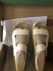 New JBU Women's AVA Slingback All Terra Sport Outdoor Sandals Shoes Size 9 CREAM - Picture 1 of 5