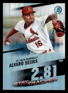 2020 Bowman Chrome Stat Track #ST23 Alvaro Seijas - Picture 1 of 2