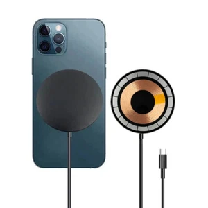 Almohadilla de cargador inalámbrica rápida magnética de 15 W para Samsung Galaxy S24/S23/S22/S21/S20 - Imagen 1 de 12