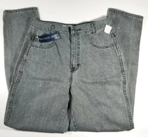 Jean para mujer Calvin Klein Western talla 14 cintura alta negro década de 1970 nuevo con etiquetas - Imagen 1 de 12