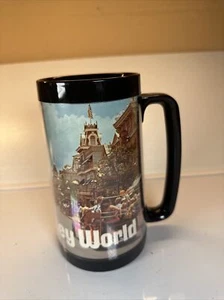 Vintage Disney World Plastic Tall Mug Thermo Beer Mug - Unused Made In USA - Picture 1 of 6
