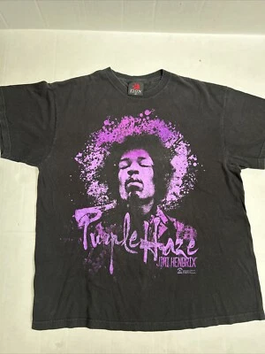 Purple Haze Jimi Hendrix Black Graphic Print T Shirt 2010 Women’s Size 1X Zion - Image 1 of 4