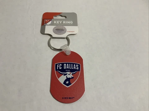 MLS FC Dallas Key Chain Ring Aluminum Toro Logo 96 Football Soccer Futbol New Cover