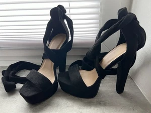 High Heels zum schnüren Gr. 38 - wie Neu - Bild 1 von 7