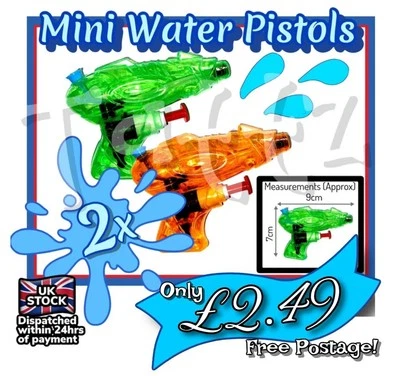 2x Mini Water Pistols - Image 1 of 3