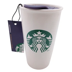 Starbucks UW University of Washington Purple Gold Tumbler Keramiktasse mit Deckel Neu - Bild 1 von 10