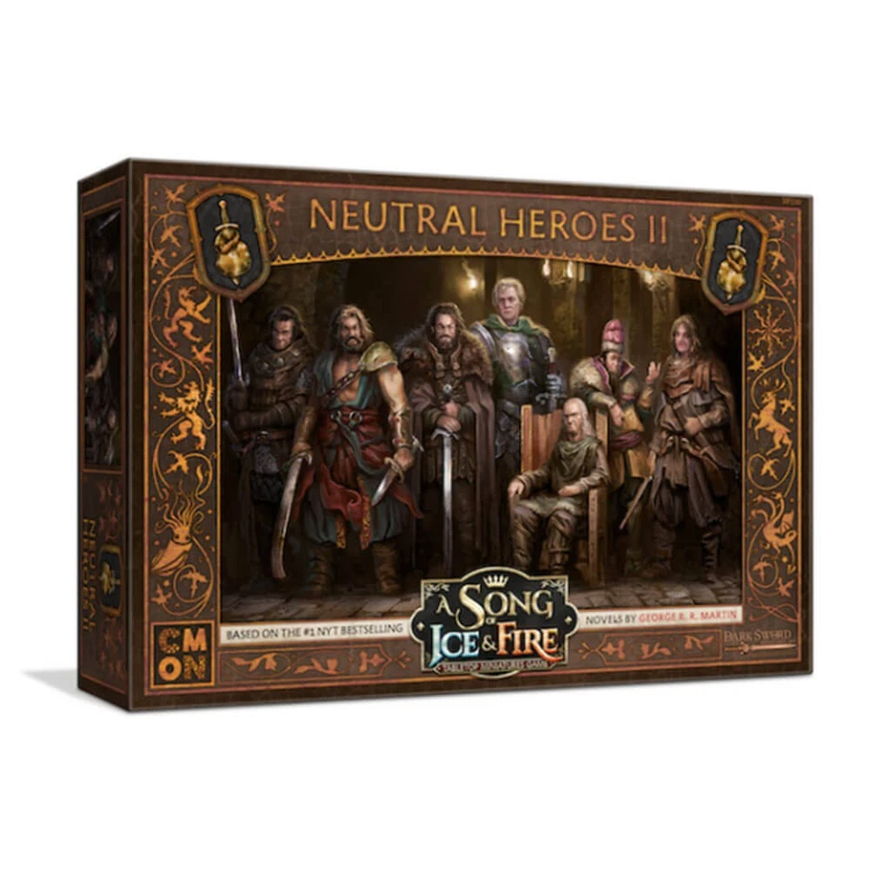 A Song of Ice And Fire Miniatures Strategy Game Neutral Heroes Box #2 Brown - Image 1 of 1