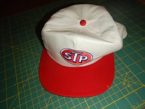 Gorra de camionero vintage con logotipo STP Snapback roja blanca * STP Racing - Imagen 1 de 7