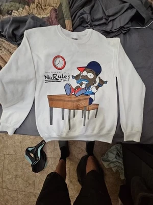 Sudadera con Capucha Young Dolph No Rules Tour Excelente Estado Talla Pequeña Foto 1 de 2