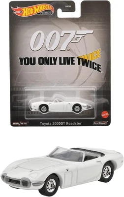 JAMES BOND 007 Modello Auto TOYOTA 2000GT ROADSTER  1:64 Hot Wheels HKC27 - Immagine 1 di 4