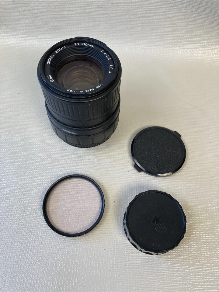Sigma 70-210mm F4-5.6 UC-II 55mm for Nikon Untested W/ Hoya Skylight 1B - Image 1 of 4