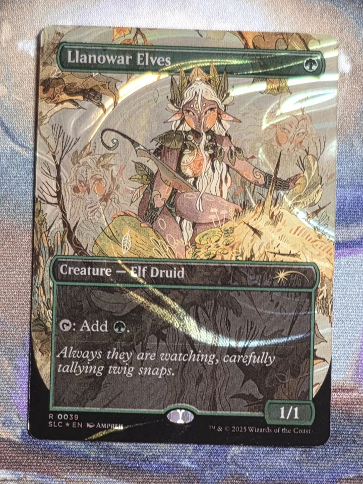 1x HALO FOIL Llanowar Elves MTG Encyclopedia Of Magic Secret Lair NM - Image 1 of 1