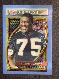 1994 Topps Finest - Detroit Lions Lomas Brown #133 Refractor - Picture 1 of 2