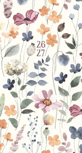 Feminine Floral 2-Year 2026-27 3.5" x 6.5" Monthly Pocket Planner - Picture 1 of 5