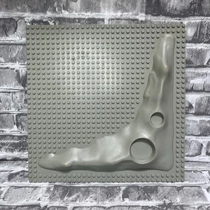 Vintage LEGO Light Gray Lunar Moon Space Crater Plate Baseplate Raised 32 x 32 - Picture 1 of 7