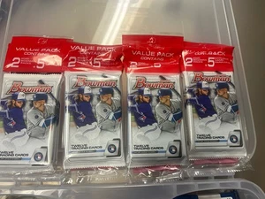 2020 BOWMAN BASEBALL VALUE PACK LOT Of 4 Sealed Packs. - Picture 1 of 4