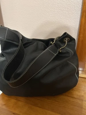 Caterina Lucchi Black Leather Shoulder Bag Handbag Made in Italy - Image 1 of 4