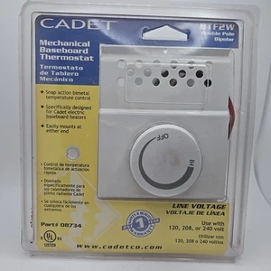 NEW CADET Built-in Baseboard Thermostat - White (BTF2W) (08734) - Picture 1 of 5