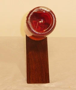 Weinflaschenhalter magisch Holz Flaschenhalter Dibetou Walnuss Weinregal Neu - Picture 1 of 3