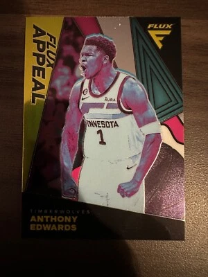 2022-23 Panini Flux #19 Anthony Edwards Flux Appeal Insert - Image 1 of 2