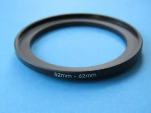 52mm to 62mm Step Up Step-Up Ring Camera Lens Filter Adapter Ring 52mm-62mm - Picture 1 of 2