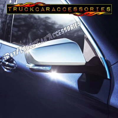 Cubierta de espejo retrovisor superior cromada adhesiva para Chevy Impala 2014 2015 2016 2017 2018 Foto 1 de 3