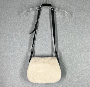Urban Outfitters ECOTE Real Shearling Black Leather Saddle Bag Purse-NWT - Picture 1 of 15