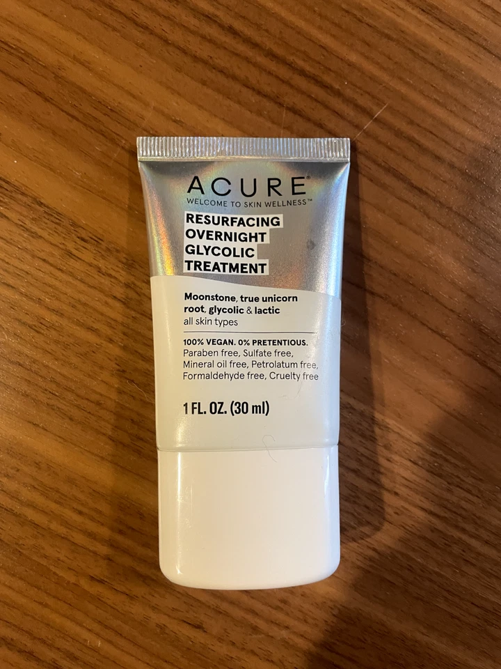 Crema facial tratamiento glicólico nocturno Acure Resurfacing 1 fl oz Foto 1 de 1