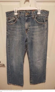 Pantalones de mezclilla Aeropostale para hombre originales Bootcut azul 31/30 etiquetas rojas Act 33x28,75 - Imagen 1 de 8