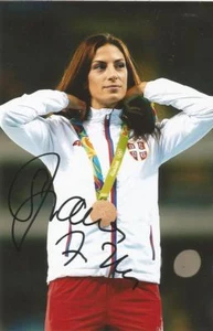 ATHLETICS* IVANA SPANOVIC SIGNED 6x4 RIO 2016 MEDAL ACTION PHOTO+COA *SERBIA* - Picture 1 of 1