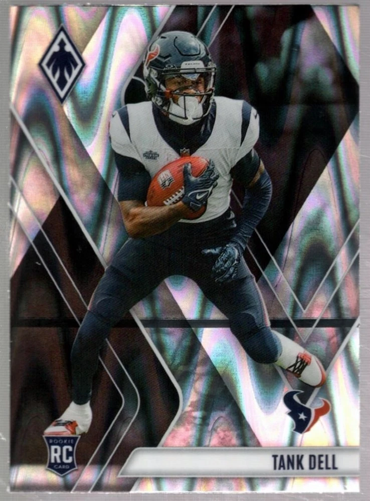 TANK DELL MINT TEXANS ROOKIE SILVER SEISMIC PRIZMS #135 RC 2023 PANINI PHOENIX